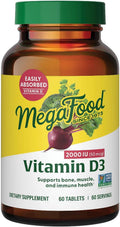 MegaFood Vitamina D3 2000 UI - 60 Comprimidos