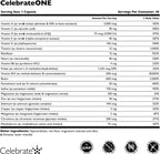 CelebrateONE Sin Hierro - Multivitamínico Bariátrico Diario para Bypass Gástrico y Manga Gástrica (30 Cápsulas)