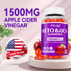 EDUDYF Keto ACV Gummies - Gominolas de Vinagre de Manzana Orgánico con Probióticos - 120 Unidades