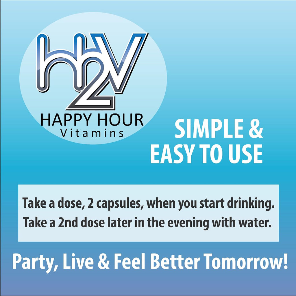Happy Hour Vitamins - Multivitamínico para Después de Beber con Cardo Mariano y Cactus - 10 Cápsulas