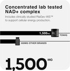 Toniiq NAD+ Liposomal con Resveratrol y Niacina - 1500mg - 60 Cápsulas