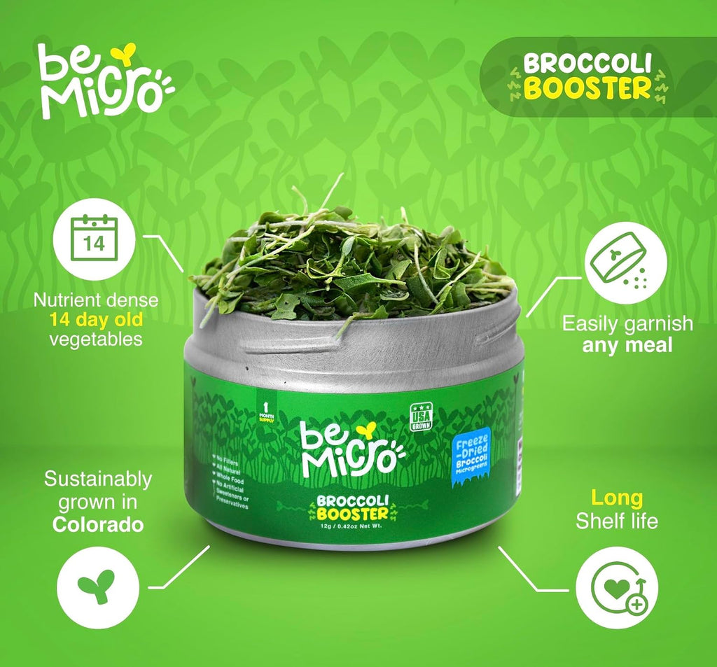 BeMicro Microgreens de Brócoli - Potenciador Nutricional, Activación Nrf2, 5g