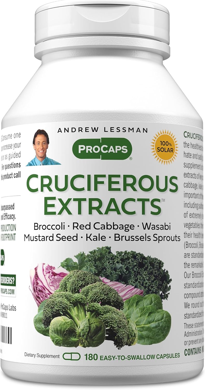 ANDREW LESSMAN Extractos de Crucíferas 180 Cápsulas