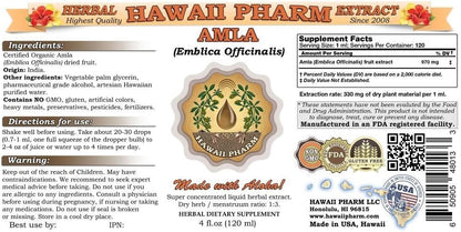 Extracto Líquido de Amla de Hawaii Pharm – Compuestos fenólicos y taninos: actúan como antioxidantes, ayudando a – Image 2