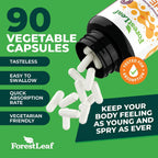 ForestLeaf DHEA 100mg - 90 Cápsulas - Suplemento de DHEA Micronizado