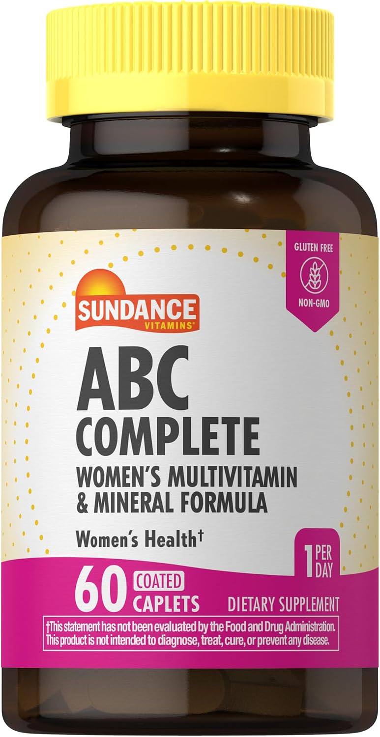 Sundance Vitamins Women’s ABC Complete Multivitamin & Mineral Formula, 60 Coated Caplets