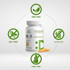 DEAL SUPPLEMENT Vitamina B2 400mg con Magnesio Glicinato 400mg, 240 Cápsulas
