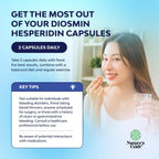 Complejo de Diosmina y Hesperidina 1000 mg | Apoyo para Piernas y Venas | 60 Cápsulas