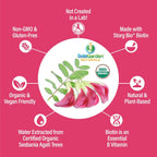 Biotina Orgánica Vegetal 5000 mcg - 60 Cápsulas - SolaGarden Naturals
