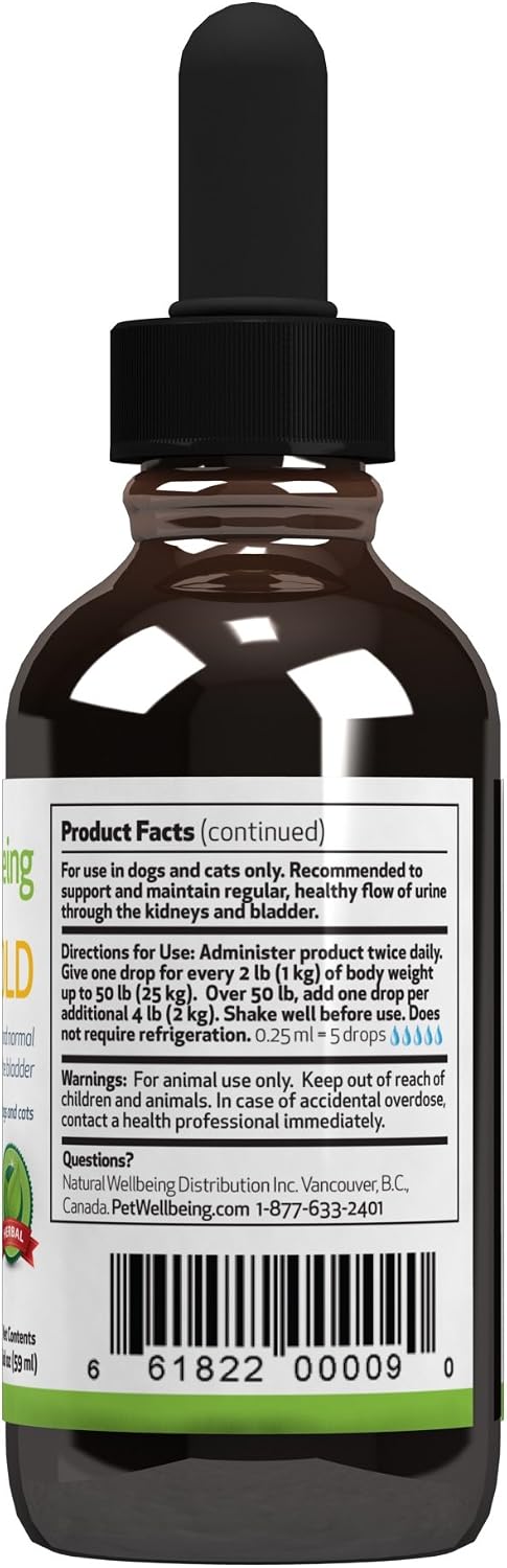 Urinary Gold para Perros - Suplemento Líquido para la Salud Urinaria - 59 ml