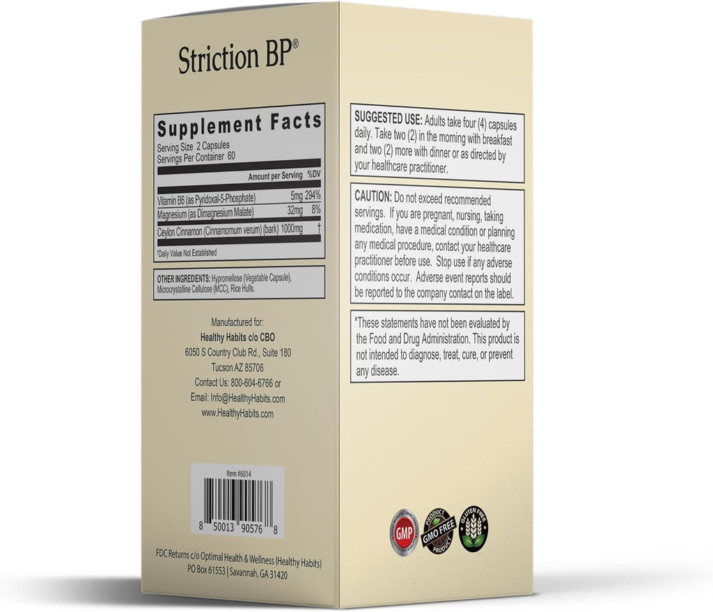 StrictionBP de Healthy Habits - 120 Cápsulas Vegetales