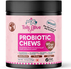 Masticables Probióticos para Perros | Seis Cepas Probióticas | Salud Digestiva e Inmunológica | Sabor Pollo | 90 Masticables