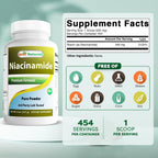 Best Naturals Niacinamida (Vitamina B3) en Polvo Pura 227 g