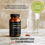 Mt. Angel Vitamins - Triple B-12 Dots | Pastillas sublinguales de rápida disolución, mezcla de metilcobalamina, adenosilcobalamina e hidroxocobalamina, apoya la energía y la salud del sistema nervioso – 60 pastillas