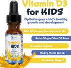 Premier Research Labs Vitamin D3 para Niños - Gotas de Vitamina D para Bebés y Niños, 400 UI por Dosis