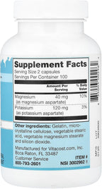 Vitacost Potassium & Magnesium, 200 Capsules