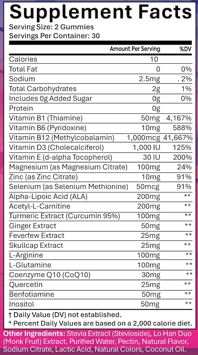 NutraPerfecto Gominolas Sin Azúcar para Apoyo Nervioso