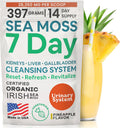 Atlantic Naturals Sea Moss 7 Day Detox - Depuración Natural de Hígado, Vesícula y Riñones - Sabor Piña (397g)