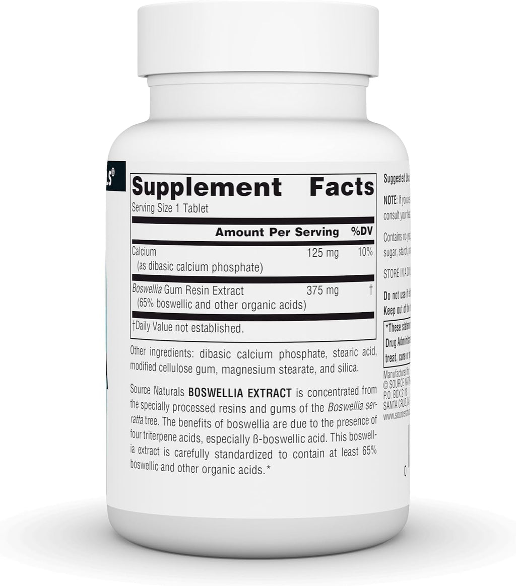Source Naturals Boswellia Extract, 50 Tablets