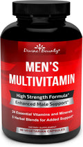Multivitamínico para Hombres – Complejo Diario con Vitaminas A, C, D, E, K, Complejo B, Calcio, Magnesio, Selenio y Zinc – 90 Cápsulas Vegetales