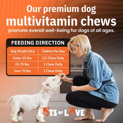 LotsOfLove Daily Multi Dog Chews - Multivitamínico masticable para perros (60 unidades) – Image 5