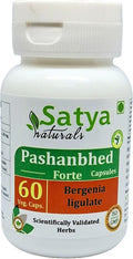 Pashanbhed Forte Cápsulas 500 mg - 60 Cápsulas Vegetales | Extracto de Bergenia Ligulata 10:1 | Suplemento Herbal Ayurvédico