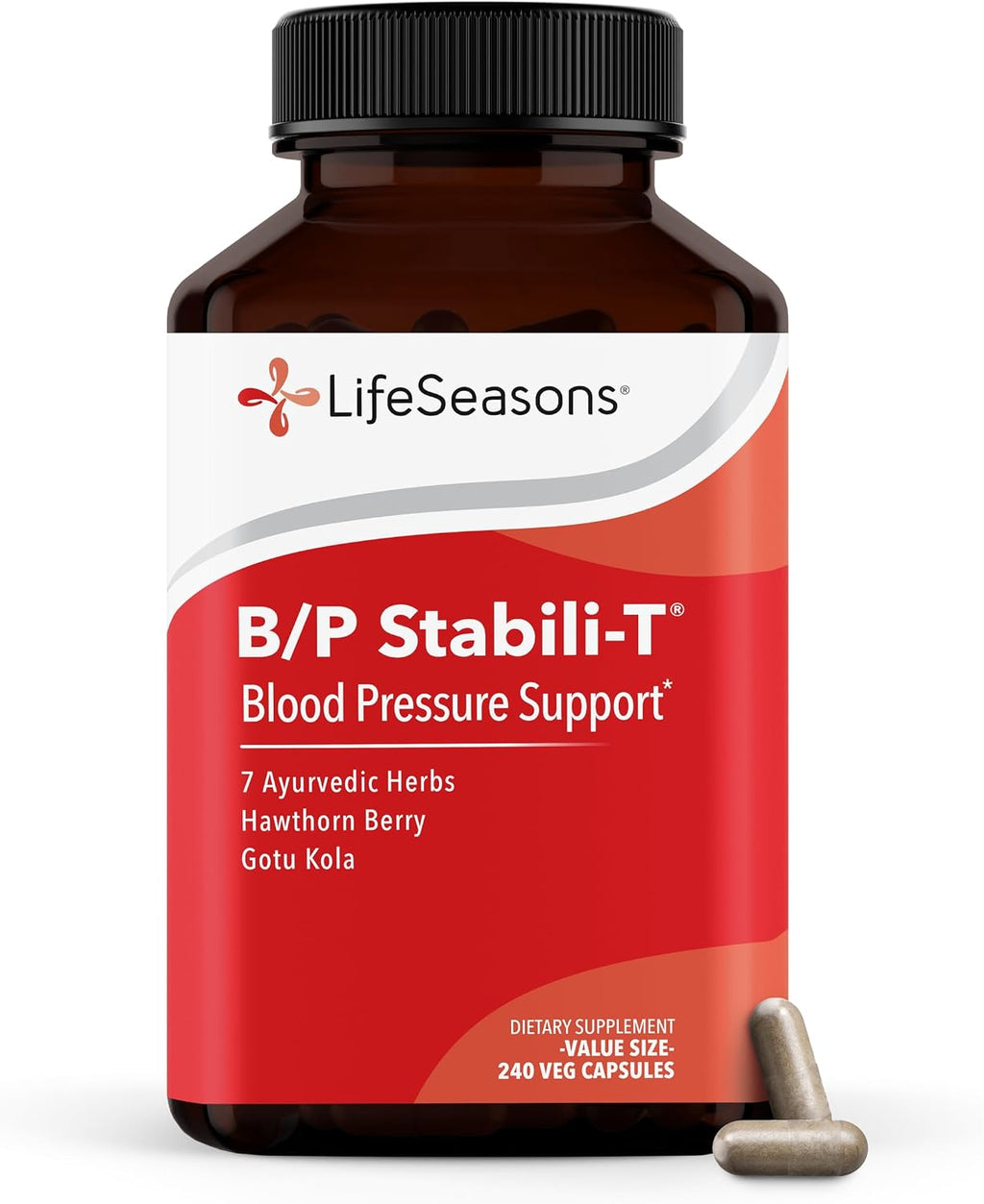 LifeSeasons B/P Stabili-T – Blood Pressure Support Supplement – 120 Capsules