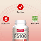 Jarrow Formulas PS100 Fosfatidilserina 100 mg - Pack de 12 botes de 60 cápsulas blandas