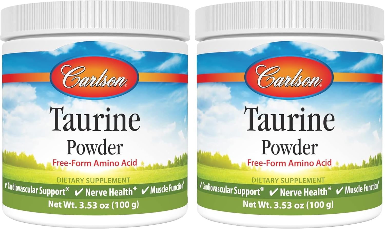 Carlson - Taurina en polvo, aminoácido libre, 100 gramos