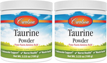 Carlson – Taurina en Polvo, Aminoácido Libre, 100 Gramos – Image 8