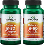 Swanson Balance B-50 Complejo B de Alta Potencia (250 Cápsulas)