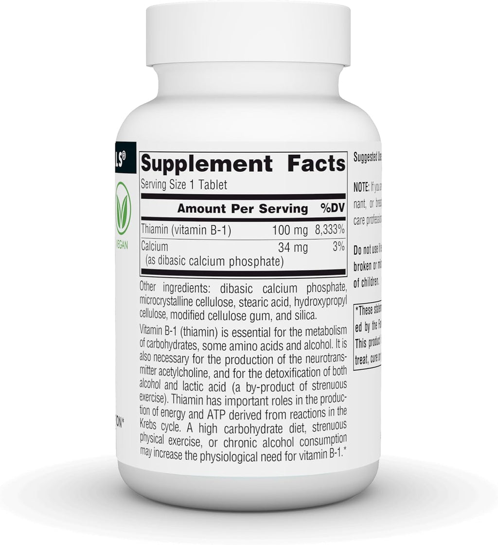 Source Naturals Vitamina B-1 (Tiamina) 100 mg, 250 Tabletas