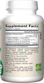 Jarrow Formulas Jarro-Dophilus + FOS - 3.4 Billion CFU Per Dose - Probiotic and Prebiotic Supplement - 300 Vegetarian Capsules