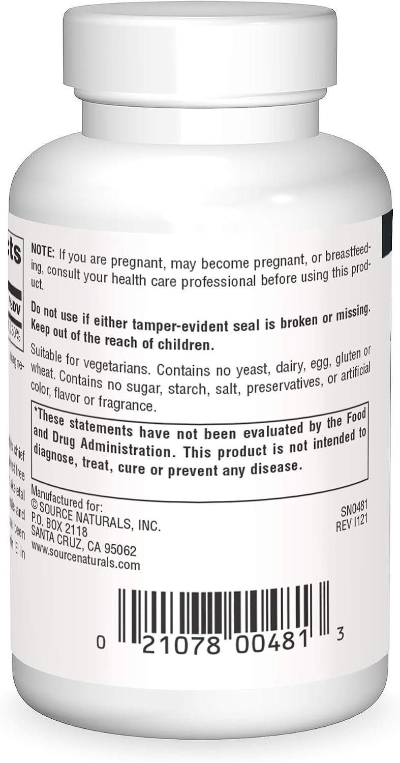 Source Naturals Vitamin E, 400 IU, 50 Tablets