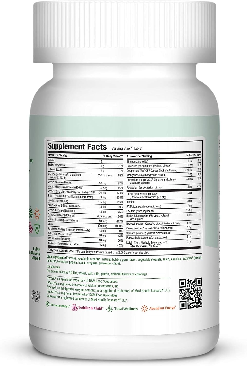 Maxi Health Multivitamínico Masticable para Niños - 90 Comprimidos