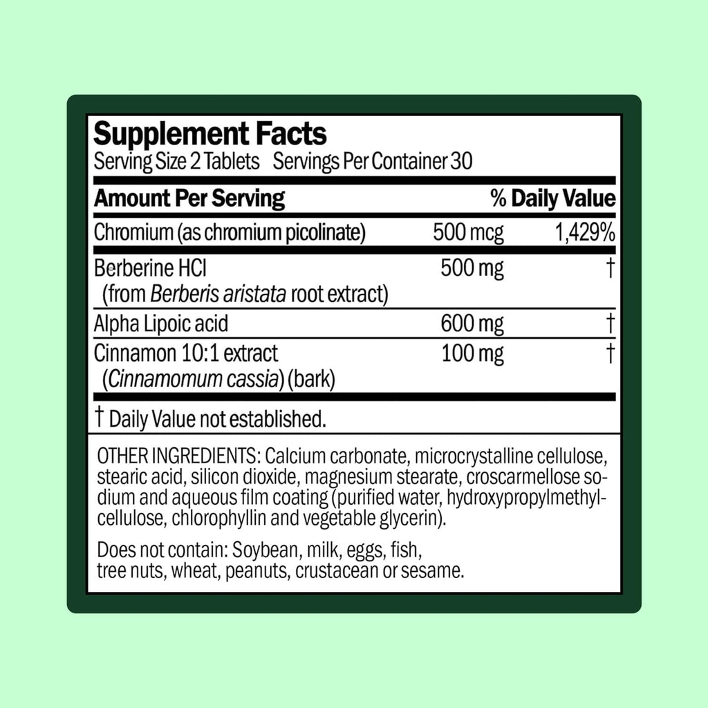 WellWithAll Suplemento para el Metabolismo de la Glucosa y Bienestar con Berberina – 60 Comprimidos
