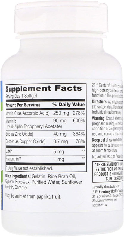 21st Century Healthy Eyes SuperVision2 Cápsulas blandas, 120 unidades (Pack de 2) – Image 2