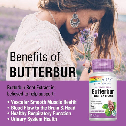 Solaray Extracto de Raíz de Butterbur 50 mg - 60 Cápsulas Veganas – Image 4