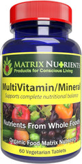 Multivitamínico y Mineral Orgánico Completo - 60 Comprimidos Veganos
