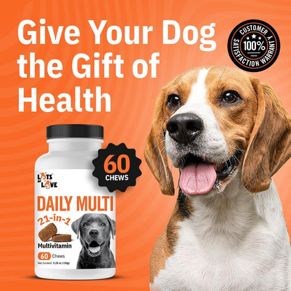 LotsOfLove Daily Multi Dog Chews - Multivitamínico masticable para perros (60 unidades) – Image 6