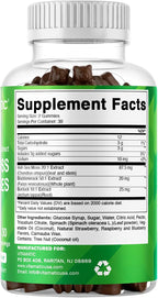 Vitamatic Irish Sea Moss Gummies con Bladderwrack y Burdock Root - 120 Gomitas - Vegano y sin OGM