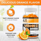 HJS Supplements Vitamin C Gummies, Sabor Naranja, 90 Gominolas