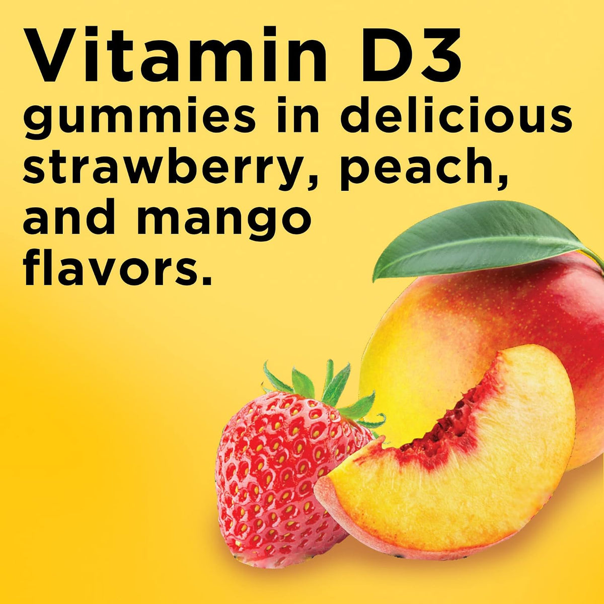 Nature Made Vitamina D3 2000 UI Gomitas, 150 – El mantenimiento de los niveles normales de calcio en sangre. – Image 2