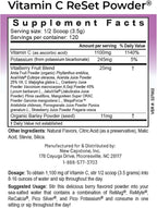 RnA ReSet Vitamin C Reset – Vitamina C en Polvo Sabor Berry con Potasio y Mezcla de Frutas, NSF Certificado, 14.81 Oz (120 Servicios)