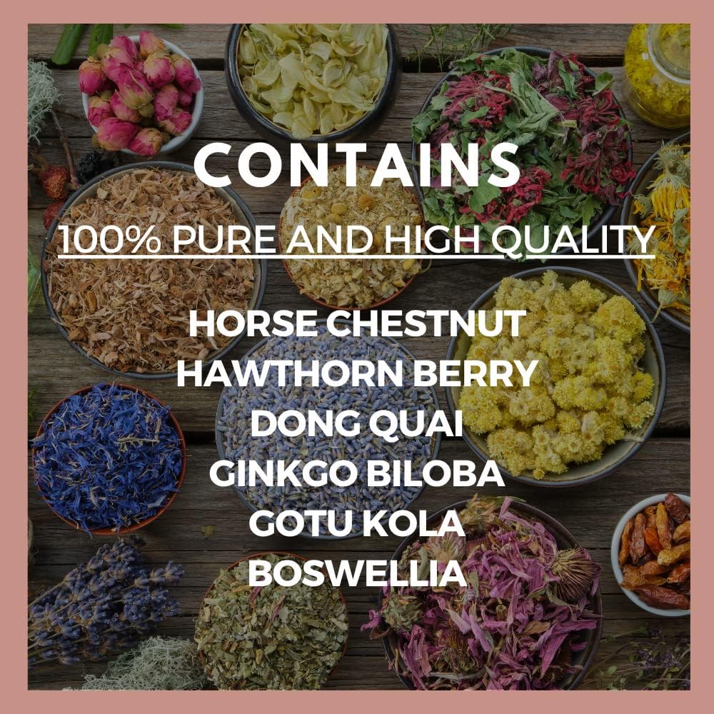 Vein No More | 1000 mg, 60 Cápsulas Veganas - Suplemento Herbal