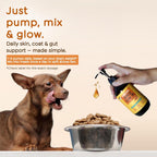 Kyndred Paws Aceite Omega-3-6-9 para Perros, Sabor Natural Sin Olor a Pescado - 8.5 fl oz (251 ml) - Alternativa al Aceite de Salmón - Apoya Piel, Pelaje y Salud Intestinal
