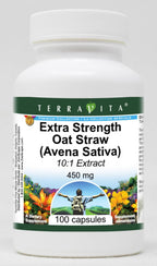 Extra Strength Extracto de Avena Sativa (Avena Sativa) 10:1 - 450 mg, 100 Cápsulas