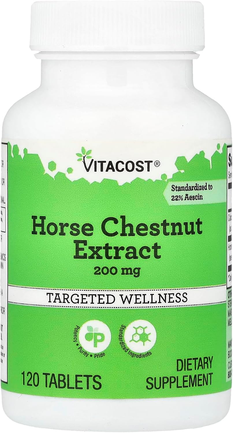 Vitacost Castaño de Indias - Liberación Sostenida -- 200 mg - 120 Comprimidos