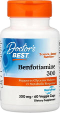 Doctor's Best, Benfotiamina con BenfoPure, 300 mg, 60 Cápsulas Vegetales