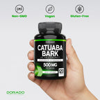 Extracto de Corteza de Catuaba 10.000 mg por Dosis (120 Cápsulas) - Dorado Nutrition
